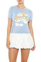 Ribbed Knit Care Bears Baby Tee