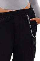 Plus Twill Cargo Wallet Chain Pants