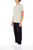 Mid-Rise Drawstring Cargo Joggers