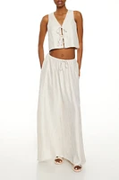 Tie-Front Crop Top & Maxi Skirt