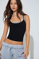 Cotton Scoop Neck Cami