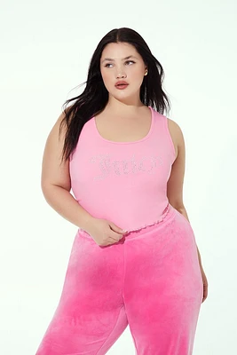 Plus Juicy Couture Rhinestone Tank Top