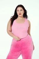 Plus Juicy Couture Rhinestone Tank Top
