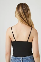 Ruffle-Trim Cami Bodysuit