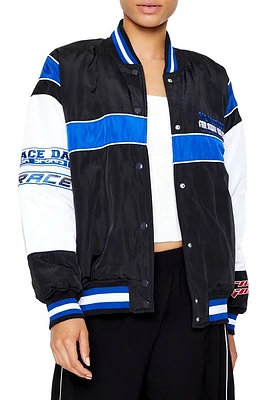 Racing Colorblock Bomber Jacket