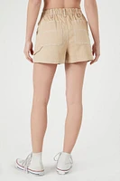 Twill High-Rise Shorts