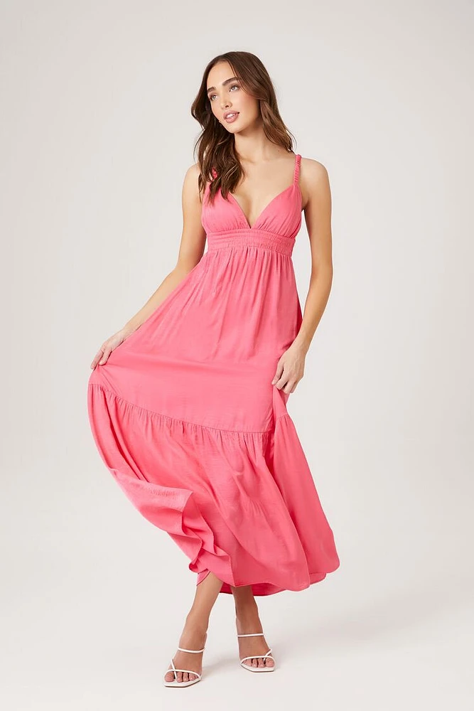 Tiered Cutout Sweetheart Maxi Dress