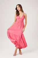 Tiered Cutout Sweetheart Maxi Dress