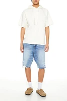 Short-Sleeve Drawstring Hoodie