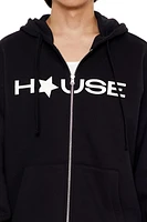 House Graphic Zip-Up Hoodie