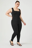 Plus Fitted Tank Jumpsuit