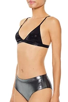 Metallic Triangle Bralette