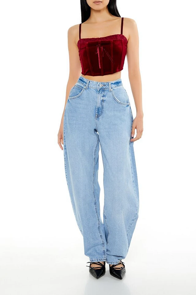 Forever 21 Mid-Rise Barrel Jeans