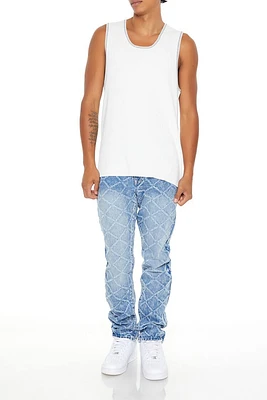 Lattice Slim-Fit Jeans