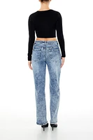 Grommet High-Rise 90s Straight Jeans