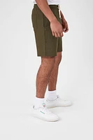 Linen-Blend Drawstring Shorts