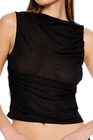 Ruched Sleeveless Top