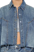 Denim Drop-Sleeve Shirt