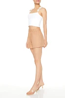 Linen-Blend Pull-On Shorts