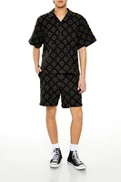 Textured Geo Cropped Shirt