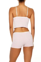 Seamless Striped Lingerie Cami