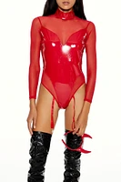 Devil Bodysuit & Headband Costume Set