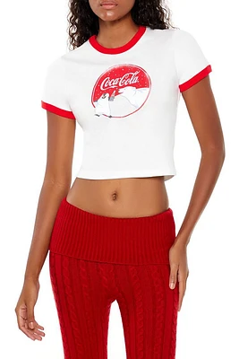 Coca-Cola Snow Ringer Baby Tee