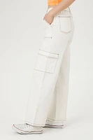 Twill Contrast-Trim Cargo Pants