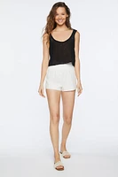 Linen-Blend Pull-On Shorts