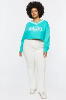 Plus Malibu Graphic Crop Top