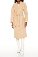 Tie-Waist Trench Wrap Coat