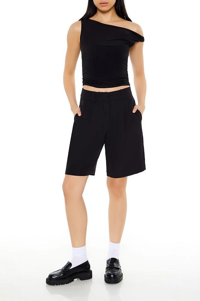 High-Rise Bermuda Trouser Shorts