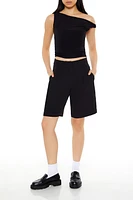 High-Rise Bermuda Trouser Shorts