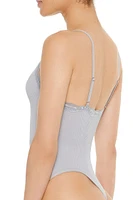 Seamless Lace-Trim Bodysuit