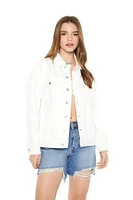 Drop-Sleeve Denim Trucker Jacket