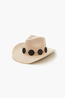 Faux Gem Chain-Trim Cowboy Hat