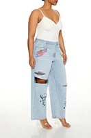 Plus Desert Patch High-Rise Jeans