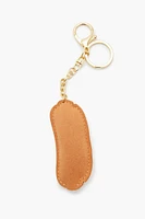 Rhinestone Hotdog Keychain