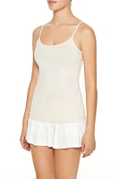 Cotton-Blend Scoop Cami