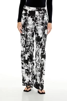 Abstract Print Cargo Pants