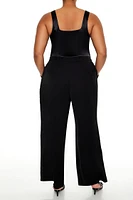 Plus Wide-Leg Trouser Pants