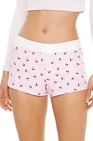 Cherry Print Pajama Shorts