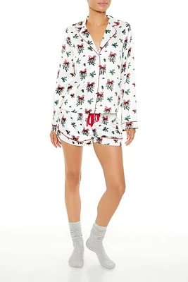 Mistletoe Shirt & Pants Pajama Set