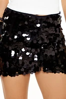 Sequin A-line Mini Skirt