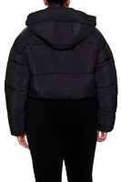 Plus Hooded Puffer Jacket