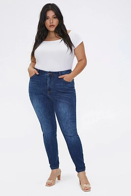 Plus High-Rise Skinny Jeans