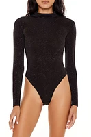 Glitter Cowl Thong Bodysuit