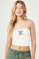 Embroidered New York City Tube Top