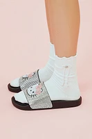 Hello Kitty Rhinestone Slide Sandals