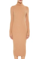 Mock Neck Midi Sweater Dress